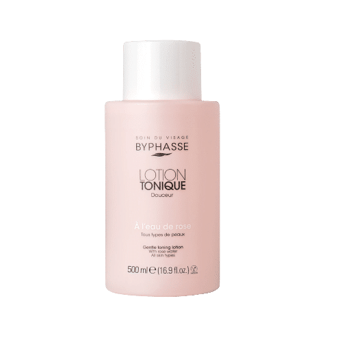 BYPHASSE Lotion tonique à l’eau de rose tous types de peaux 500 ml