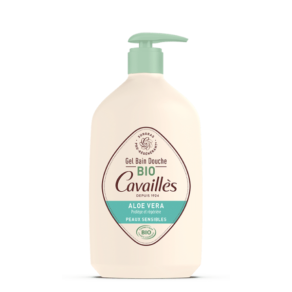 Cavaillès Gel Bain Douche Aloe Vera Surgras Bio 1L