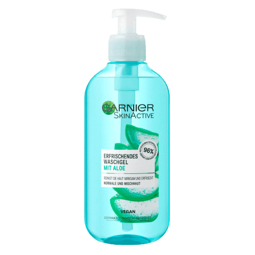 Garnier Gel nettoyant végétal rafraîchissant à l'Extrait d'Aloe 200ml