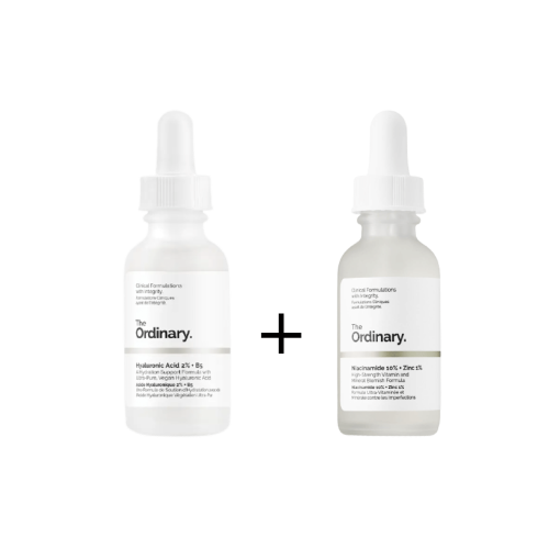 The Ordinary Pack Contre Irritations Ou Assèchement De La Peau (Niacinamide+Acide Hyaluronic – Peau Mixte à Grasse )