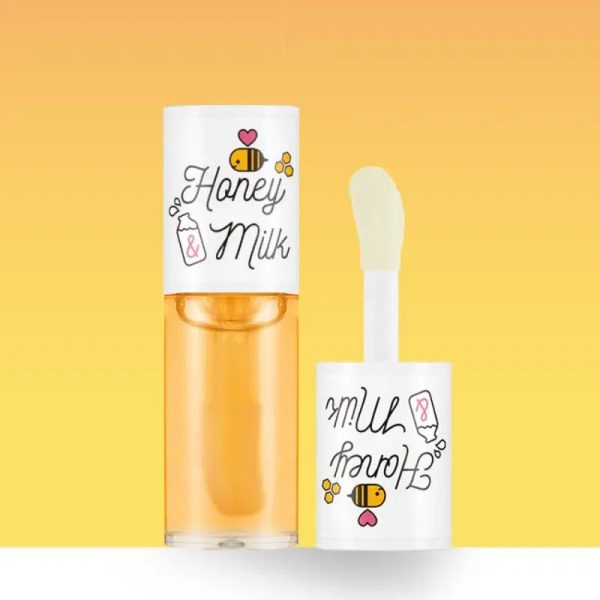 A’PIEU Huile Nourrissant et Hydratant pour les Lèvres au Miel et au Lait 5g
