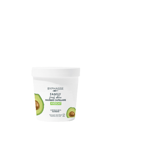 Byphasse FAMILY FRESH AVOCAT DÉLICE MASQUE CAPILLAIRE CHEVEUX SECS 250ML