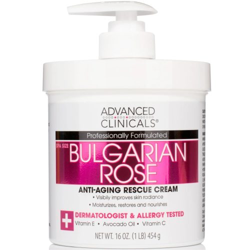 Advanced Clinicals Crème de Secours Anti Age Rose Bulgare Rougeurs et Irritations 454 g