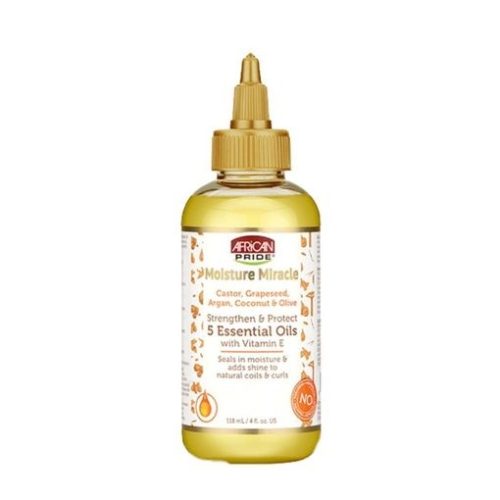 African Pride Miracle 5 Huiles essentielles pour renforcer et protéger les cheveux 118ml