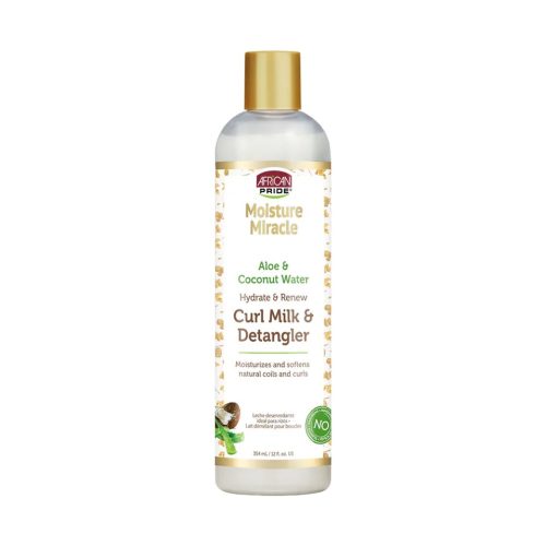 African Pride Moisture Miracle Lait démêlant et hydratant pour boucles 354ml
