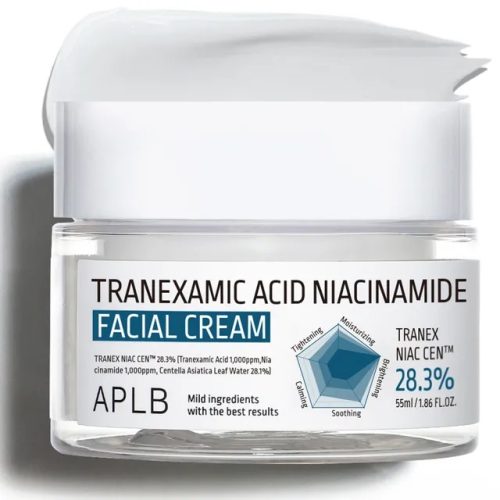Aplb Crème Visage Anti-tache Illuminatrice et Apaisant Acide Tranexamique et Niacinamide 55 ml