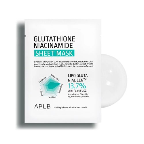 APLB Glutathione Niacinamide Masques en Feuille 25ml x 1pc