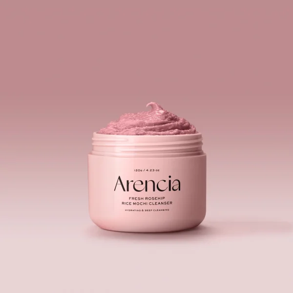 Arencia Fresh Rosehip Rice Mochi Soin 3 en 1 Nettoyant Exfoliant et Masque 120 g