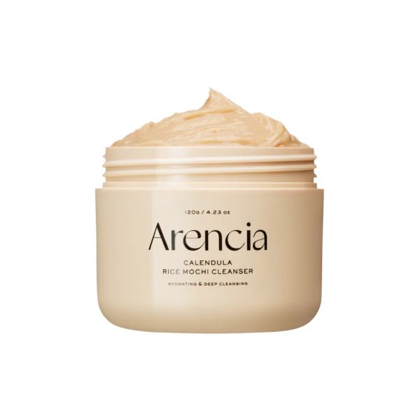 Arencia Nettoyant Doux Mochi au Riz et au Calendula Peau Sensible et Sèche 120g
