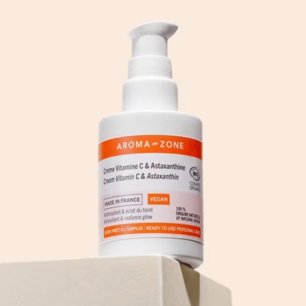 Aroma Zone Crème Vitamine C et Astaxanthine Bio Éclat du Teint 50ml