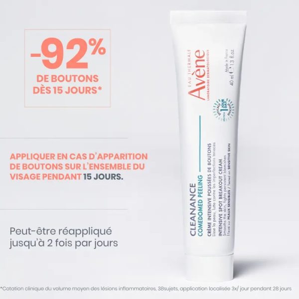 Avène Cleanance Comedomed Peeling Crème Intensive Poussée de Boutons 40 ml