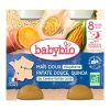 Babybio Maïs doux d'Aquitaine Patate douce de nos Régions Quinoa du Centre-Val de Loire Pots 2x200g