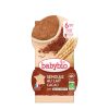 Babybio Desserts Lactés Bébé Semoule au Lait Cacao 2x100g