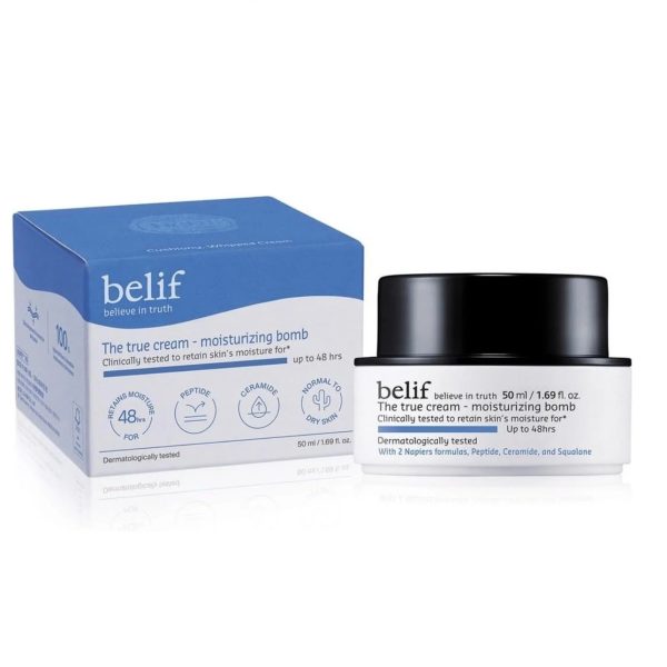 Belif The True Crème Bombe Hydratante ONCTUEUSE Peau Sèche 50ml