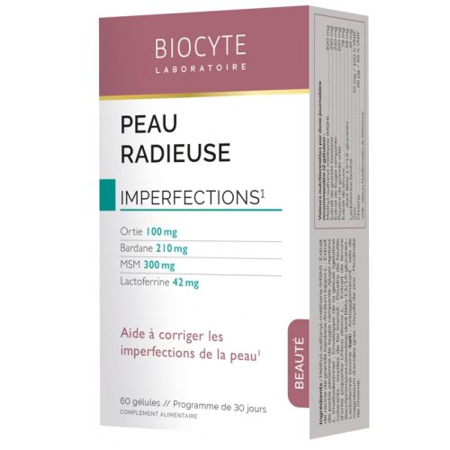 Biocyte Complément Alimentaire Anti Imperfections Peau Radieuse 60 Gélules