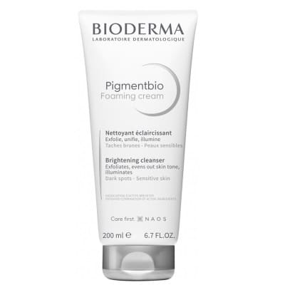 Bioderma Pigmentbio Nettoyant Éclaircissant Anti-Taches Brunes : Exfolie Unifie Illumine 200 ml