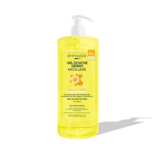Byphasse Gel Douche Dermo Micellaire Fleur de Tiaré 1 Litre