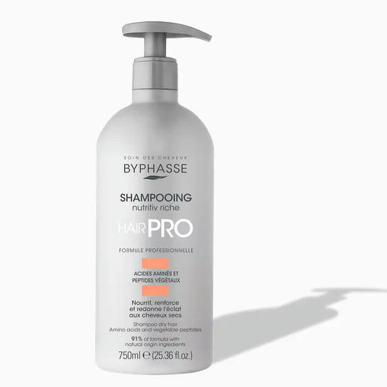 Byphasse Shampooing Nutritiv Riche Hair Pro Cheveux Secs 750ml