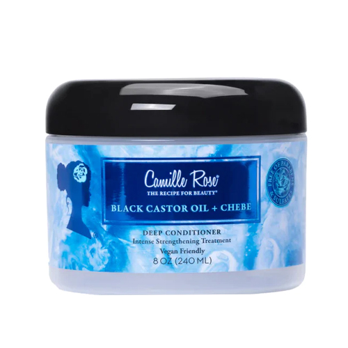 Camille Rose Après Shampoing Traitement Fortifiant Intense Huile de Ricin + Chebe 240 ml