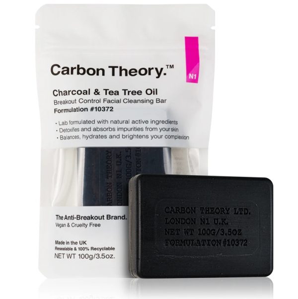 Carbon Theory Savon Anti Imperfections au Charbon et à l'Huile d'Arbre à Thé 100g
