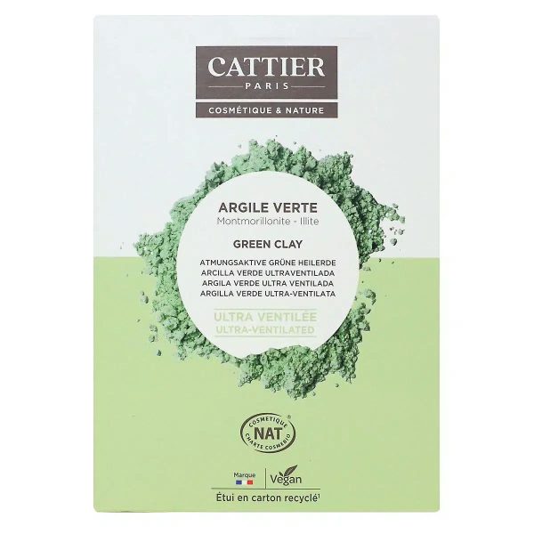 Cattier Argile verte ultra ventilée 250g