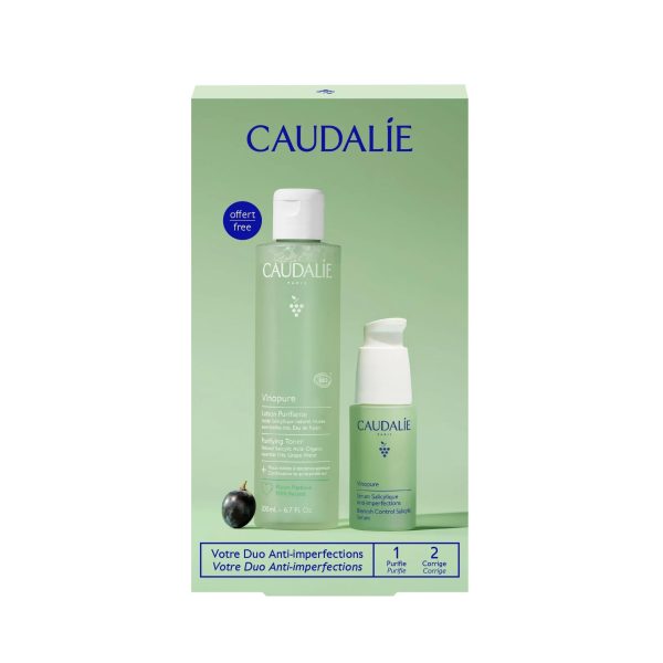 Caudalie Vinopure Sérum Salicylique Anti-Imperfections 30 ml + Lotion Purifiante 200 ml Offerte