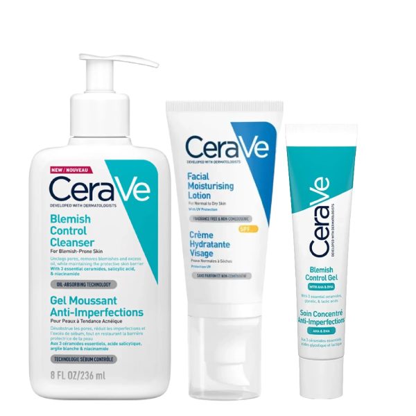 Cerave Routine Soins Essentiels Peaux sujettes aux Imperfections