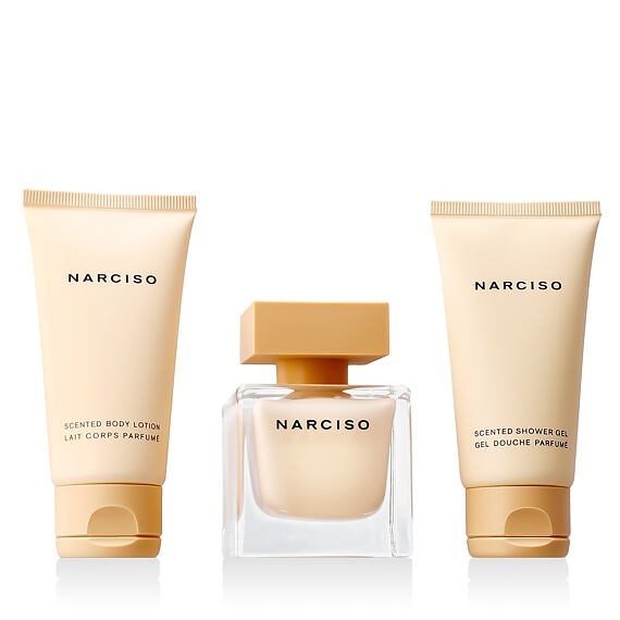 Narciso Poudrée EDP 50 ml Plus Gel douche 50 ml Plus Lait pour le corps 50 ml