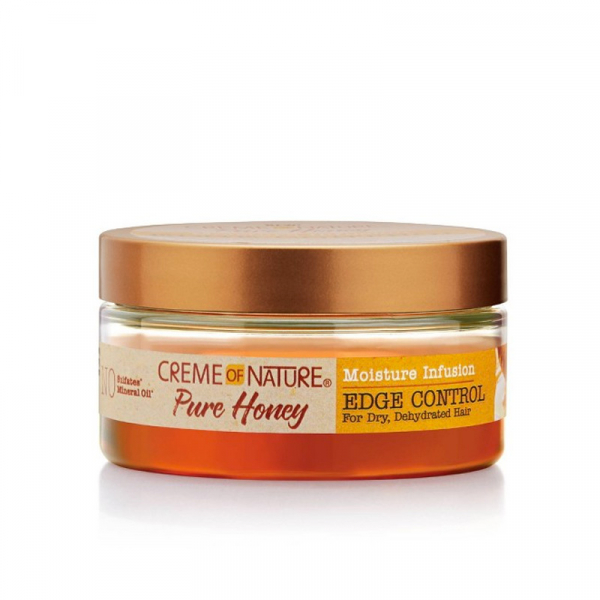 Crème of Nature Pure Honey Gel edge control Anti-Frisottis et sans Résidus 63.7g