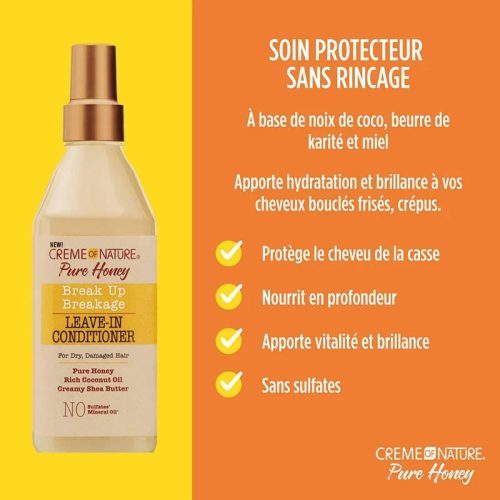 Crème of Nature Pure Honey Soin Protecteur sans Rinçage 237ml