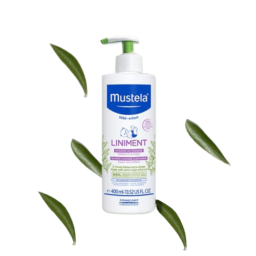 Mustela Liniment Sans Parfum Toilette du Siège sans Rinçage a l'Huile d'Olive 400ml