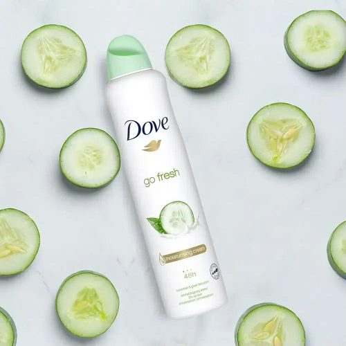 DOVE Advanced Care Déodorant Spray Anti-Transpirant Go Fresh Concombre Et Thé Vert 250 ml