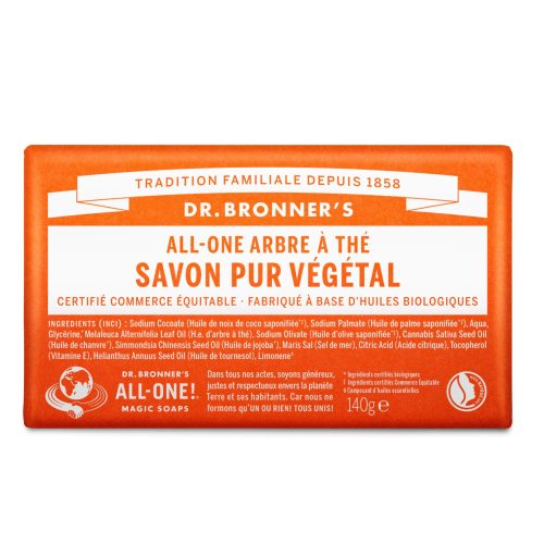 Dr. Bronner's Pain de Savon Tea Tree 140 g