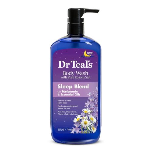 Dr Teal's Gel Douche au Sel d'Epsom Pur Formule Sommeil à la Mélatonine 710 ml