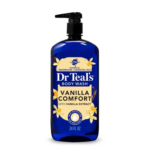 Dr Teal's Gel Douche Confort Vanille au Sel d'Epsom Pur 710 ml
