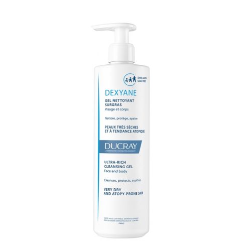 Ducray Dexyane Gel Nettoyant Surgras Visage et Corps Peau très Sèche à Tendance Atopique 400 ml