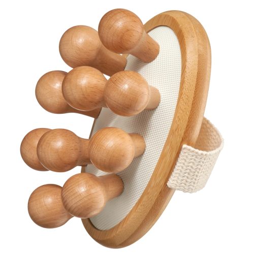 Ebelin Brosse à Main Anti Cellulite avec Picots en Bois 1 Pièce