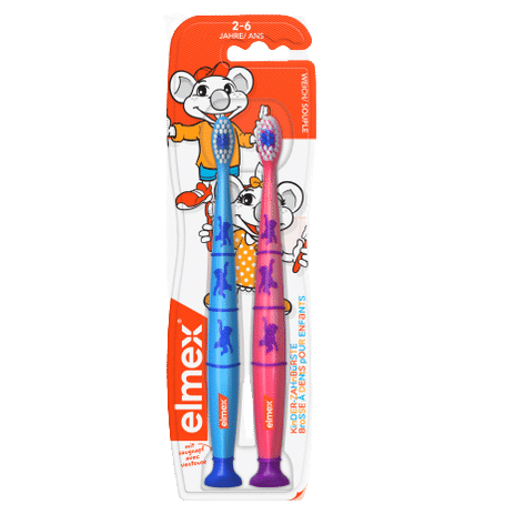 Elmex Brosse à Dents Bébé de 2 à 6 ans 2 pièces