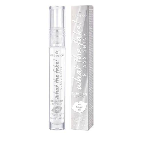 Essence Gloss à Lèvres Essence What The Fake ! Glass Shine Repulpant et Brillant à Lèvres 01 Oh So Glassy ​​4.2 ml