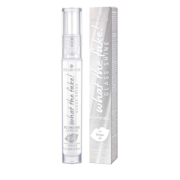 Essence Gloss à Lèvres Essence What The Fake ! Glass Shine Repulpant et Brillant à Lèvres 01 Oh So Glassy ​​4.2 ml