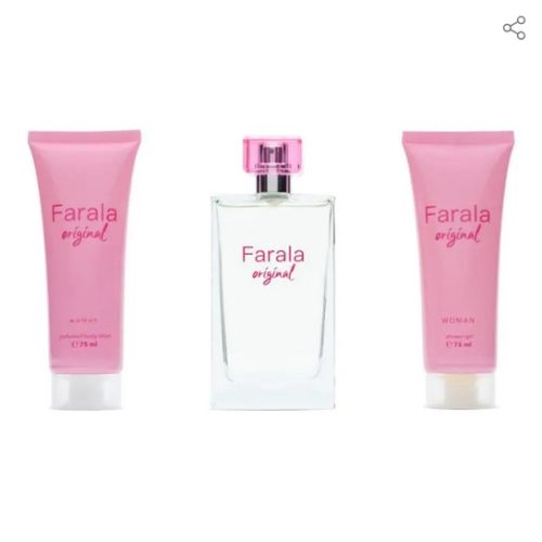 Farala Coffret Original Woman Eau de toilette 75 ml + Gel douche 75 ml + Lotion pour le corps 75 ml