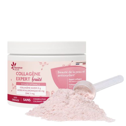 Fleurance Nature Complément Alimentaire Collagène Expert Fruité Goût Grenade 190g