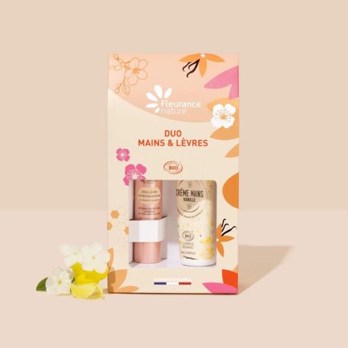 Fleurance Nature Stick Lèvres Nutrition Intense Bio 4 g et Crème Mains Vanille Bio 30ml