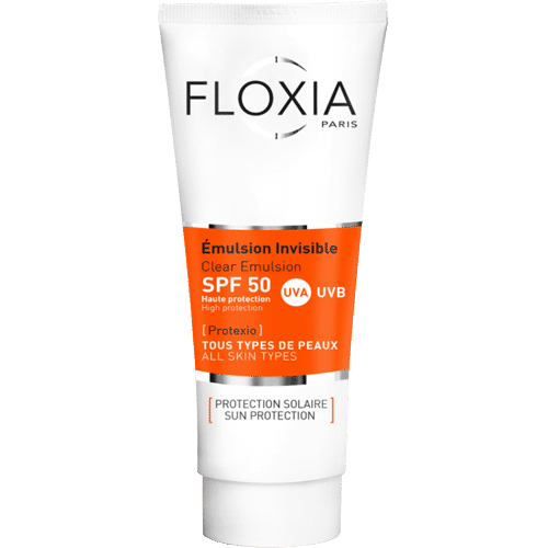 FLOXIA PROTEXIO émulsion solaire invisible Unifiant Anti-tache spf 50+ tous type de peau (50ml)