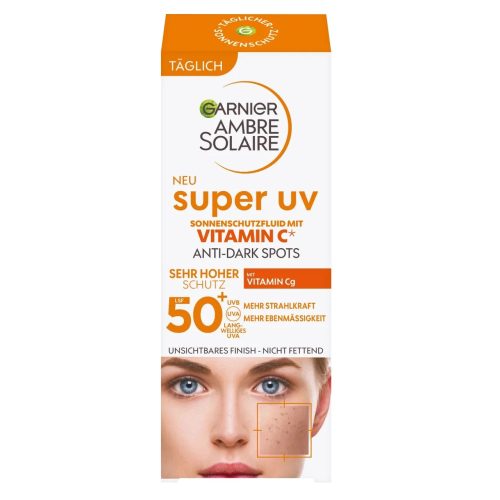 Garnier Fluide Visage Solaire Spf50 Super UV mit Vitamin C 40 ml