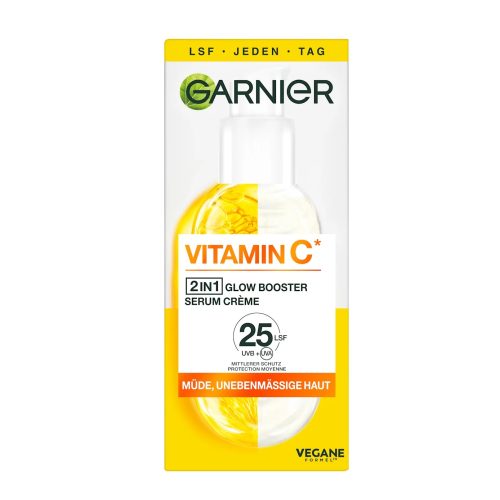 Garnier Skin Active Sérum Crème Vitamine C Glow Spf25 50 ml