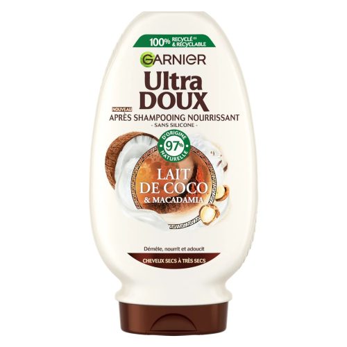 Garnier Ultra Doux Après Shampooing Nourrissant Lait de Coco et Macadamia 250 ml