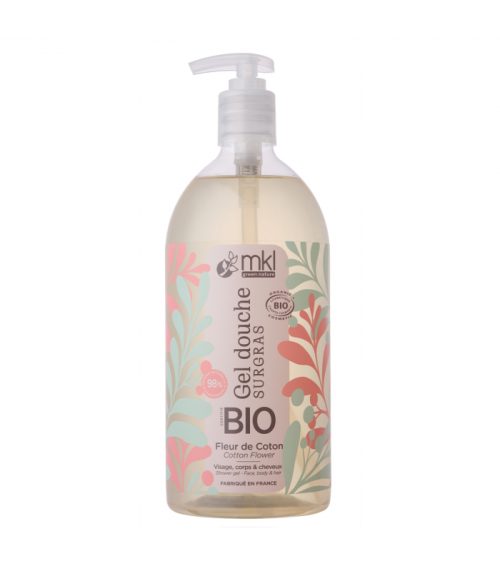 MKL Gel douche certifié BIO Fleur de coton 1L