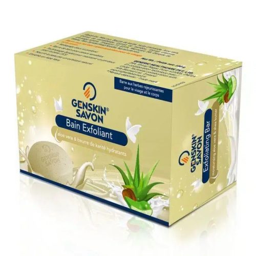 Genskin Savon Exfoliant à l'Aloe Vera et Beurre de Karité 150g