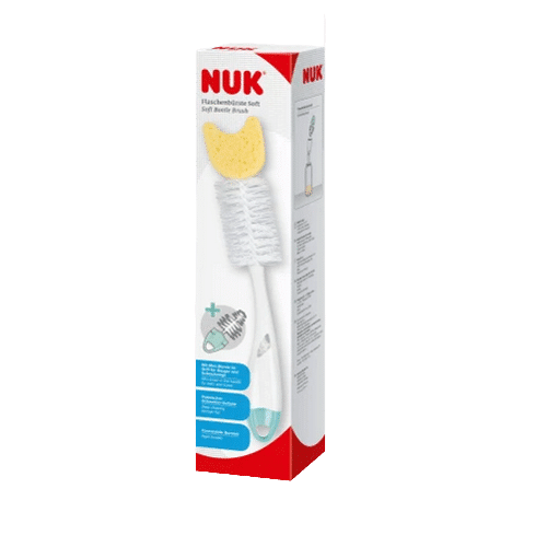 Nuk Goupillon Doux Nettoyage en profondeur Tétines et Biberons 1 pièce